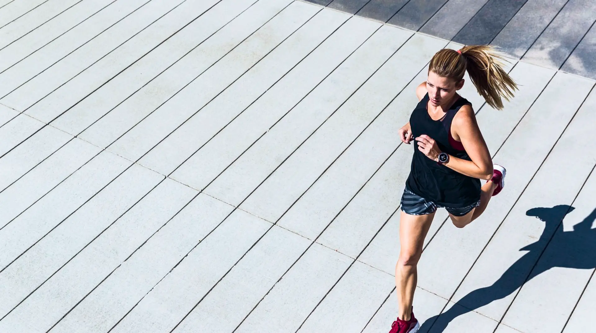woman running